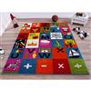 La Dole Rugs®  Kids Alphabet Area Rug - 4' x 6' - Multicolour