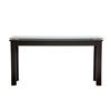 Plateau Accent Table - Black Satin/Black Glass - 54-in x 16-in