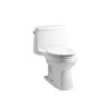KOHLER Santa Rosa White 1-Piece Single Flush Comfort Height Elongated Toilet (1.28 GPF)