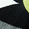 La Dole Rugs®  Floral European Rectangular Area Rug - 5' x 8' - Black/Grey