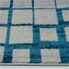 La Dole Rugs®  Geometric Rug - 3.9' x 5.6' - Polypropylene - Blue/Beige