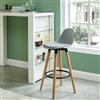 WHI ABS Molded Counter Stool - Gris - Set of 2
