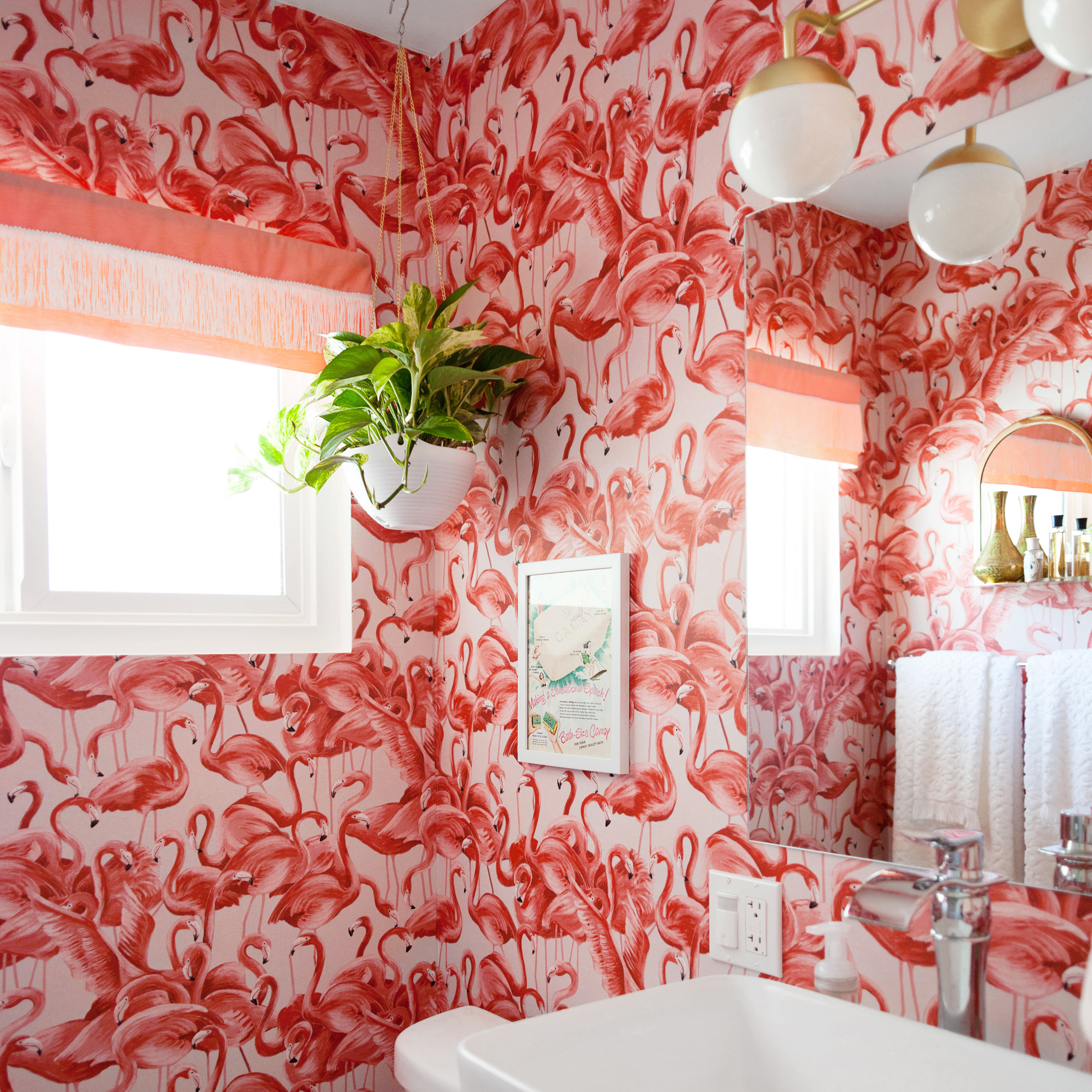 Tempaper Flamingo Wallpaper - Cheeky Pink - 28 sq. ft. | Lowe's Canada