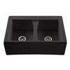 Reliance Appalachian Double Sink - 22.25-in x 8-in - 4 Holes - Black