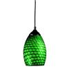 Z-Lite Jazz 1-Light Pendant - 5-in - Glass - Green