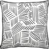 Notre Dame Design Winston Chevron Outdoor Pillow - 22-in- Polyester - White