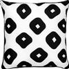 Notre Dame Design Grenton Geometric Outdoor Pillow - 22-in- Polyester - White