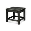 Trex Rockport Club Outdoor Side Table - 18-in - Black