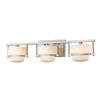 Z-Lite Porter Bathroom LED Vanity Light - 3-Light - Brushed Nickel