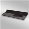 The Marble Factory 49-in x 22-in Bathroom Vanity Top with Integral Sink - Espresso