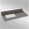 The Marble Factory 49-in x 22-in Bathroom Vanity Top with Square Sink - 49-in - Stone