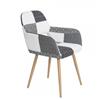 Homycasa Dining/Side Chair - Grey Patterns- Set of 2