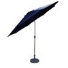 Northlight Patio Market Umbrella with Hand Crank and Tilt  Navy Blue