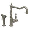 Whitehaus Collection Kitchen Faucet with Side Sprayer - Chrome