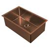 Whitehaus Collection Dual Mount Kitchen Sink Set - Single Bowl - Copper