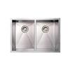 Whitehaus Collection Commercial Undermount Sink - Double Bowl - 29-in - Stainless