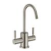 Whitehaus Collection Modern Kitchen Faucet - 2-Handle - Brushed Nickel