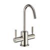 Whitehaus Collection Modern Kitchen Faucet - 2-Handle - Polished Nickel