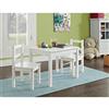 Ameriwood Home Hazel Kid's Table and Chairs Set - White