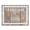 Ready2HangArt Wall Art Christmas Candycane Lane Canvas 16-in - Brown