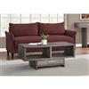 Monarch Coffee Table - Dark Taupe with Storage