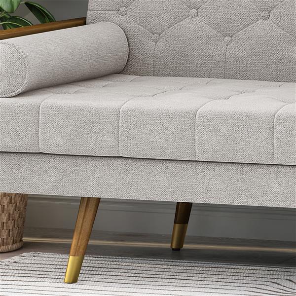 Best Ing Home Decor Jalon Mid, Mid Century Modern Tufted Fabric Sofa