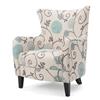 Best Selling Home Decor Arabella Floral Accent Chair - Blue and White