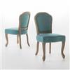 Best Selling Home Decor Burnam Fabric Dining Chair - Turquoise - Set of 2