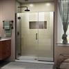 DreamLine Unidoor-X Left Shower Door - 66.5-in x 72-in - Oil Rubbed Bronze