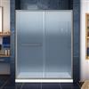 DreamLine Infinity-Z Alcove Shower Kit - 30-in - Glass Door - Nickel