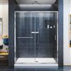 DreamLine Infinity-Z Alcove Shower Kit - 34-in x 60-in - Glass Door - Chrome