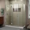 DreamLine Unidoor-X Glass Shower Enclosure - 4-Panel - 63.5-in x 30.38-in x 72-in - Chrome