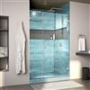 DreamLine Unidoor Lux Shower Door - 39-in x 72-in - Brushed Nickel