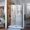 DreamLine Unidoor Shower Door - Clear Glass - 41-42-in x 72-in - Satin Black