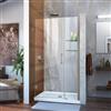 DreamLine Unidoor Alcove Shower Door - 41-42-in x 72-in - Brushed Nickel