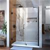 DreamLine Unidoor Shower Door - Clear Glass - 48-49-in x 72-in - Satin Black