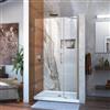 DreamLine Unidoor Shower Door - 40-41-in x 72-in - Brushed Nickel