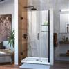 DreamLine Unidoor Alcove Shower Door - 40-41-in x 72-in - Satin Black