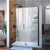 DreamLine Unidoor Alcove Shower Door - 48-49-in x 72-in - Satin Black