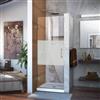 DreamLine Unidoor Frameless Shower Door - 29-in x 72-in - Brushed Nickel