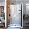 DreamLine Unidoor Shower Door - Clear Glass - 44-45-in x 72-in - Satin Black