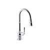 KOHLER Artifacts High-Arc Kitchen Sink Faucet - 1-Handle - Polished Chrome
