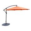 Oakland Living Cantilever 10-ft Umbrella and 4-Piece Weights and Gray Stand- Orange