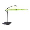Oakland Living Cantilever 10-ft Umbrella with Fillable Weights and Black Stand - Lime Green