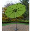Oakland Living 9-ft Umbrella with Crank & Tilt System, Brown Stand - Green