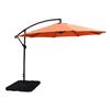 Oakland Living Cantilever 10-ft Umbrella and 4-Piece Weights and Black Stand- Orange