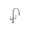 KOHLER HiRise Single-Hole Bar Sink Faucet with Lever Handles - Stainless steel