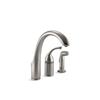 KOHLER Forté Single-Hole or 3-Hole Kitchen Sink Faucet - Stainless steel