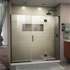 DreamLine Frameless Hinged Tub/Shower Door - 72" - Black