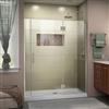 DreamLine Frameless Hinged Tub/Shower Door - 56"- Nickel